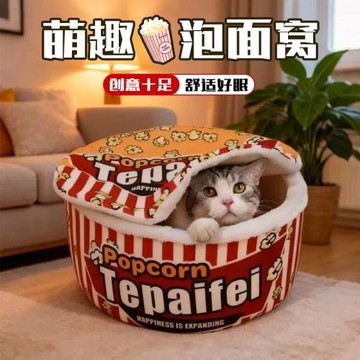 保暖貓窩泡面桶狗窩四季通用封閉式可拆洗冬季保暖貓咪拉面寵物窩