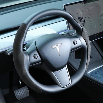 適用Tesla特斯拉方向盤套MODEL3/Y/S/YL運動防滑把套超薄助力器