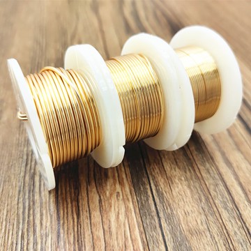 保色銅絲線尼龍層14K金銀diy繞線造型珠寶首飾線發飾耳飾手工配件