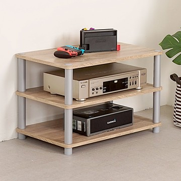 【Homelike】 喜家居極簡風三層萬用音響架(原木色)(2146)