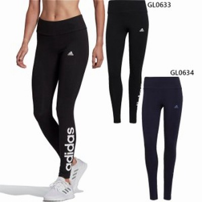 アディダス レディース エッセンシャルズ ハイウエスト ロゴ レギンス フィットネス トレーニングウェア ボトムス ロングタイツ 送料無料