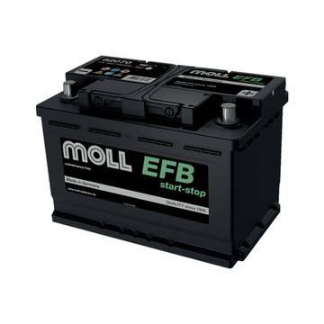 moll 82074 Start-Stop EFB電瓶 高性能 12V 74AH 720CCA 免加水汽車電池 德國製