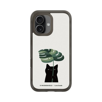 iPhone 17 AirX 本質黑 - ilovedoodle (Lim Heng Swee) - Cat and Plant - Umbrella