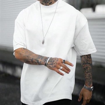 【巴黎精品】現貨+預購 男短袖上衣男裝男短袖T恤-美式夏季修身透氣男裝2色a1jm48