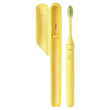PHILIPS 飛利浦 電池式電動牙刷 + 超輕便旅行盒  1套  芒果黃  HY1100/02