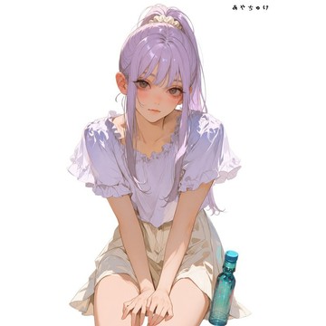 【8 月新品】07-139-0164 人物貼紙 簡約夏日女孩