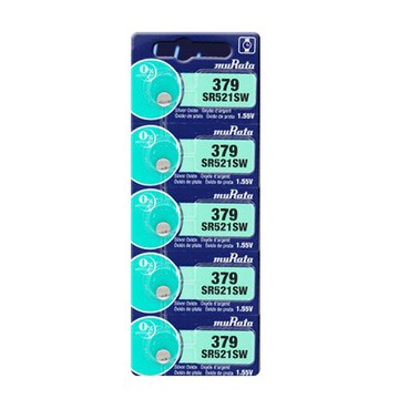 MuRata 村田SR 379手錶鈕扣電池 5入 / 卡 SR521SW【APP滿額下單10%點數(單一帳號最高5000點)】1/31止