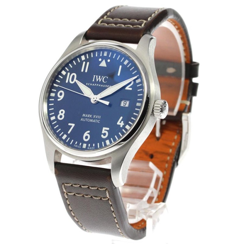 ★箱・保証書付き【IWC SCHAFFHAUSEN】IWC パイロットウォッチ マークXVIII デイト IW327010 自動巻き メンズ_740531