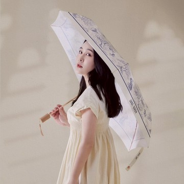 《La Belle Epoch》美膚晴雨傘-手繪限量款 白晝｜Toile de Jouy Halios