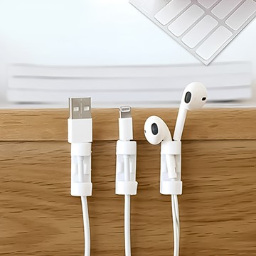 上手家居 無痕膠理線器80入 - 隱形跑線器集線  白色  1組