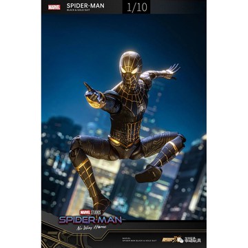 【野獸國】蜘蛛人 7吋可動人偶 黑金戰衣款｜ZD TOYS 中動