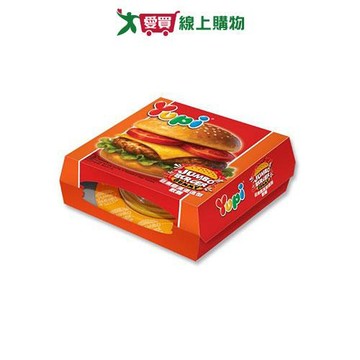 呦皮巨無霸漢堡造型軟糖88G【愛買】