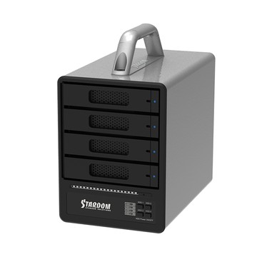 STARDOM ST4-B32 (銀色) USB3.2 Gen2 20Gbps Type-C 4bay 硬碟外接盒