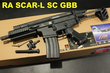 【翔準軍品AOG】 RA客製化 RENEGADE WE SCAR-SC L BAD GIRL 壞女孩 GBB 瓦斯步槍 黑色