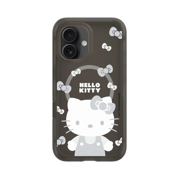 iPhone 16 AirX 本質黑 - 三麗鷗-Hello Kitty - 簡約系列-灰白造型