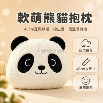 台灣出貨✨ 可愛熊貓抱枕 沙發客廳靠墊 臥室床頭軟枕 簡約奶油風飄窗靠背 居家裝飾