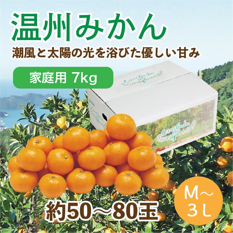 みかん 温州みかん 7kg 家庭用 2S~2L混 約50~80玉 愛媛県産みかん 産地直送 送料無料 お歳暮 2023 お歳暮2023 ギフト グルメ