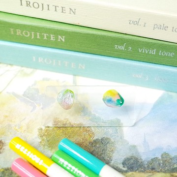 節氣 立春 手繪貼耳耳環 耳針/耳夾