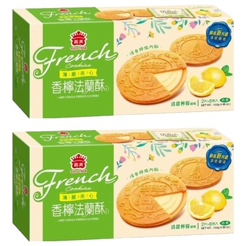 義美 法蘭酥 檸檬風味  132g  2入  2盒
