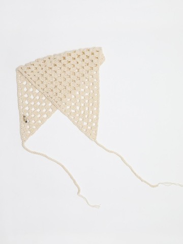 Net Crochet Bonnet Hair Accessory [Light Beige]