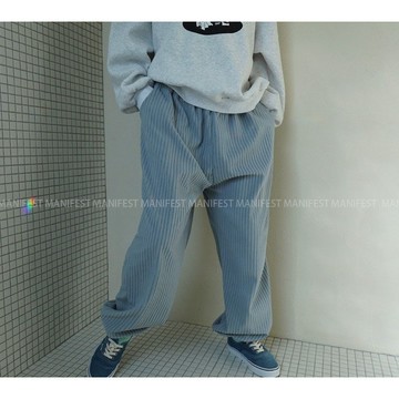 MANIFEST 正韓燈芯絨縮口褲 新品