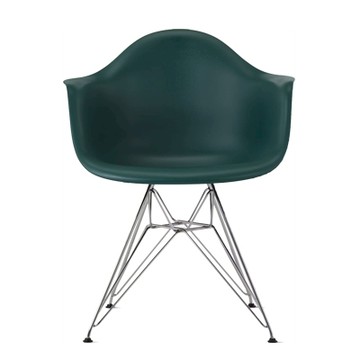 Eames DAR 扶手椅（金屬腳、常綠）