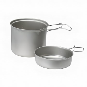 EPIgas ATS 雙夾把手鈦炊具組 TS-202 L  1組  銀色