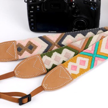 彩色提花編織相機背帶單反肩帶可斜挎帶適用尼康富士索尼佳能掛帶