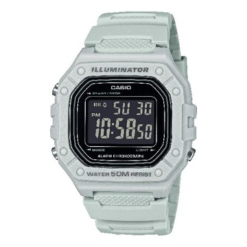 CASIO 卡西歐 W-218H-8BV 實用功能搶眼顯示時尚風格腕錶 白 43.2mm｜樂天領券現折★全館特惠中★指定刷卡回饋10%
