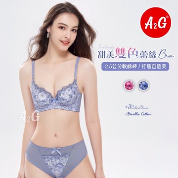 【A2G】隔日到貨【爆乳內衣、超厚墊】台灣出貨 日系刺繡 深V低脊心 開運內衣 內衣 不紮皮膚 立體刺繡 1373
