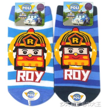 POLI 羅伊直板襪 條紋款 PL-S1209 正版授權 波力系列【DK大王】