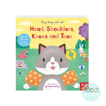 Heads Shoulders Knees And Toes | Sing along with me | 外文 | 繪本 | 童謠 | QR Code | Nosy Crow | 推拉轉 | 黃郁軒(小小)作品 | 小手肌肉訓練 | 創造力