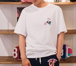 FINDSENSE H1夏季 新款 日本 簡約 清新 卡通印花  時尚  寬鬆 潮牌 情侶 短袖 T恤 潮男女 上衣