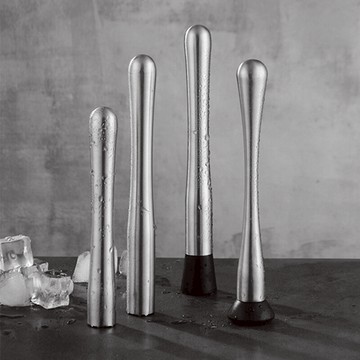 不銹鋼調酒碎冰棒酒吧壓碎棍莫吉托雞尾酒冰錘壓薄荷檸檬搗棒攆棒