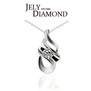 【JELY】華麗冒險0.30克拉-H&A八心八箭美鑽墜鍊