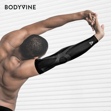 【BODYVINE巴迪蔓長臂套】超肌感貼紮長臂套-1只｜排球護具、球類運動推薦三層加壓結構穩固手臂