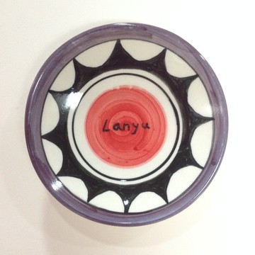 彩色船眼-蘭嶼手繪小碟