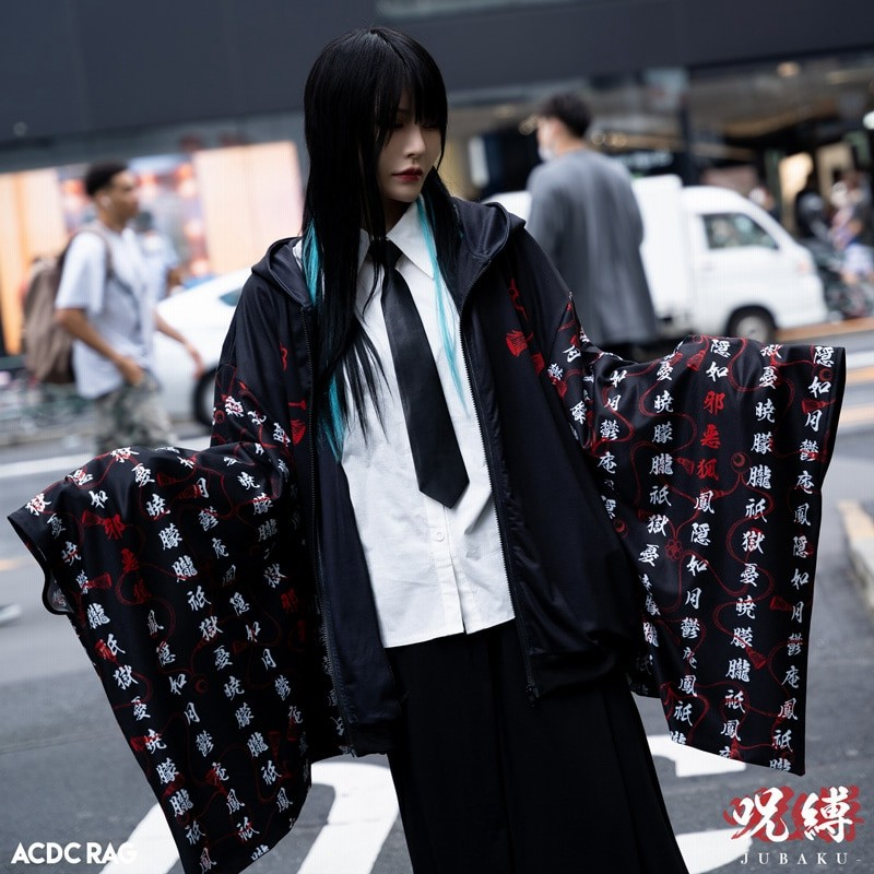 ジュバクキモノzipパーカー 病みかわいい 病みかわ 原宿系 ファッション 和柄 パンク ロック 通販 Lineポイント最大1 0 Get Lineショッピング
