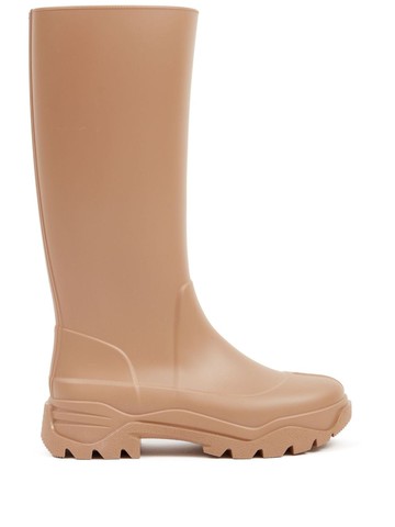 Maison Margiela - Tabi rain boots - men - Polyurethane/Polyurethane/Polyamide/Polyester - 39 - Brown