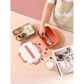 飯盒學生專用304不銹鋼ins風女生一人用高顏值保溫飯盒分格男孩小