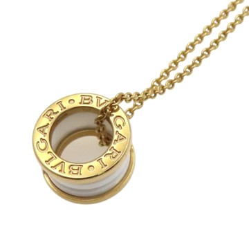 BVLGARI 寶格麗 B.zero1 項鍊 18K玫瑰金 白色陶瓷 346082 二手精品 【二手名牌BRAND OFF】