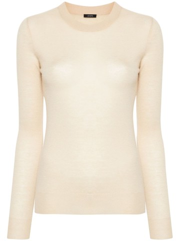 JOSEPH - Cashair fine-knit jumper - women - Cashmere - L - Neutrals