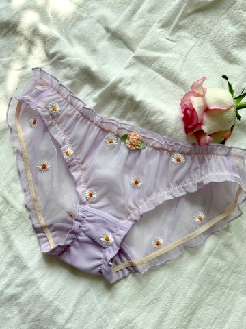 Purple Daisy Embroidery PT Purple Embroidery Pants