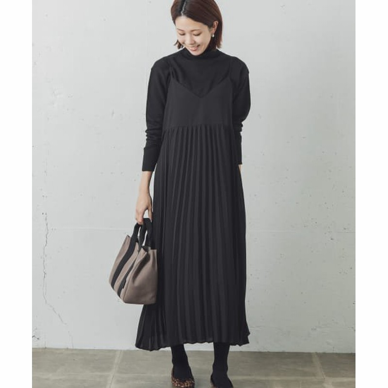 アーバンリサーチサニーレーベル タートルニット プリーツワンピース レディース ブラック Free Urban Research Sonny Label 通販 Lineポイント最大1 0 Get Lineショッピング