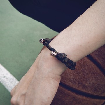 瘋流Flow | 玩繩手環x迷彩綠(玫瑰金)美製特色軍規傘繩 鋼釦