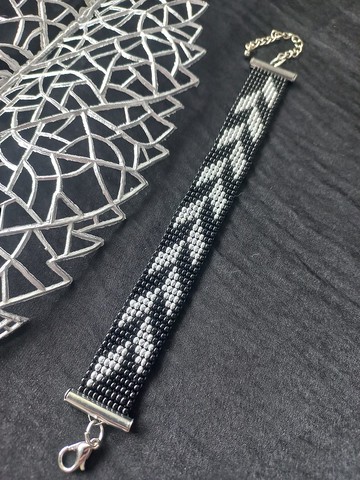 手鍊捷克珠子銀花瓣手工飾品