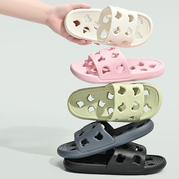 【HOMEMAX】瞬間排水小熊洞洞鏤空EVA防滑拖鞋(多色任選)