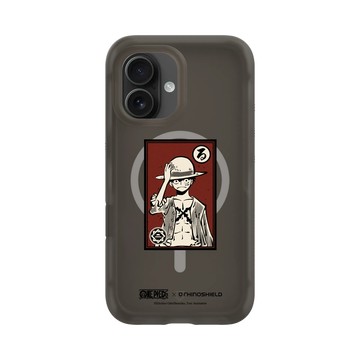 iPhone 16 AirX 本質黑 - 航海王 One Piece - 角色畫框系列-魯夫