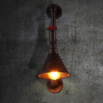 【威森家居】美式 消防管喇叭壁燈 現貨實木鐵藝工業風現代簡約復古吸頂燈吊燈檯燈大廳客廳臥室燈具LED設計師L170932