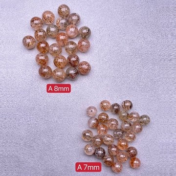 【肯爸水晶嚴選】黑金超七A 7mm8mm10mm/全孔/隔珠/手工串珠編織/材料珠/DIY/單顆/單珠/飾品/現貨